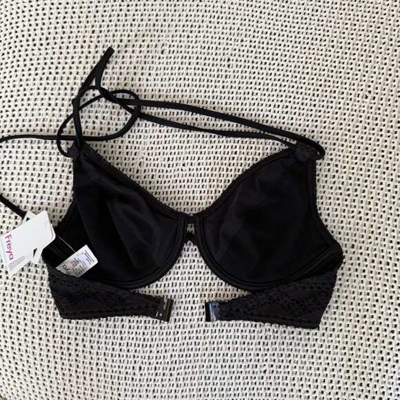 Freya Sundance Bikini Top - Black size 32DD NWT - Picture 6 of 7